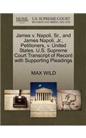 James V. Napoli, Sr., and James Napoli, Jr., Petitioners, V. United States. U.S. Supreme Court Transcript of Record with Supporting Pleadings