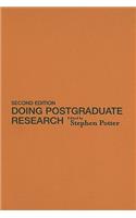 Doing Postgraduate Research
