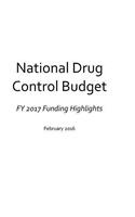 National Drug Control Budget - FY 2017 Funding Highlights