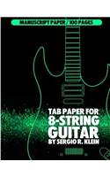 TAB Paper for 8-String Guitar