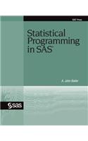 Statistical Programming in SAS