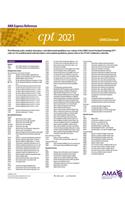 CPT 2021 Express Reference Coding Card: Oms/Dental