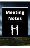 Meeting Notes: Business Notebook for Meetings and Organizer - Taking Minutes Record Log Book Action Items & Notes - Secretary Logbook Journal