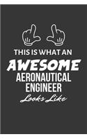 This Is What An Awesome Aeronautical Engineer Looks Like Notebook