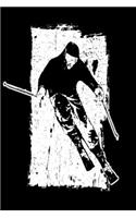 Skier Notebook: Notebook or Diary with Dot-Grid 120 Pages 6x9 Inches
