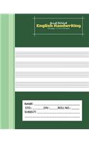 Amiesk Notebook - English Handwriting Notebook - 140 pages (7.44 x 9.69 inch)