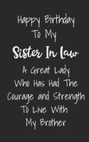 Happy Birthday To My Sister In Law