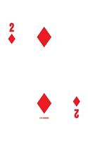 2 Of Diamonds: Poker Card Notebook With Lined Wide Ruled Paper For Work, Home Or School. Cool 6 x 9 Notepad Journal For Taking Notes, Diaries Or Journaling For Pok