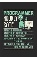 Programmer Hourly Rate: 120 Pages I 6x9 I Graph Paper 5x5