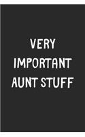 Very Important Aunt Stuff