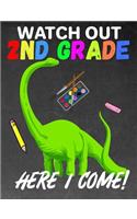 Watch Out 2nd Grade: K - 3 Primary Composition 7.44 X 9.69 Notebook Handwriting Ruled Practice Paper: Kindergarten to Early Childhood Exercise Book - Half Blank Half Lin
