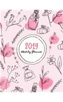 2019 Weekly Planner: Academic Planner, Monthly and Yearly, Calendar Schedule Journal, Organize Notebook, Hourly Diary, 365 Daily - 52 Week, Student & Teacher Notebook (J