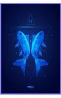 Pisces: Zodiac Astrology Symbol Star Sign Gift Journal