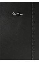 Willow: Blank Cookbook Recipes & Notes Featuring 120 Pages 6x9 Simulated Leather Cover