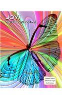 Joy! - Notebook/Journal: Journal Ruled - 200 Blank Pages - 8x10 Inches