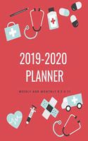 2019-2020 Planner Weekly and Monthly 8.5 X 11: (Academic Year)