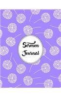 Sermon Journal Notebook Dandelions Pattern 5