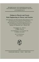 Felsbau in Theorie Und PRAXIS Rock Engineering in Theory and Practice