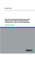 Determinanten Des Suizids. Eine Untersuchung Der Inneren-Monolog-Novelle 'fräulein Else', 1924 Von Arthur Schnitzler