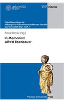 In Memoriam Alfred Ebenbauer