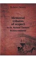 Memorial Tributes of Respect to Dr. Ryland Thomas Brown Eminent