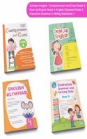 Grade 4 Ultimate English Combo Practice Workbooks Set of 4: NEP Based Interactive Grammar & Writing Skills, Olympiad Prep, and Gear Up English| Ages 8-10 Years