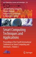 Smart Computing Techniques and Applications