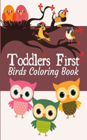 Toddlers First Birds Coloring Book