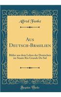 Aus Deutsch-Brasilien: Bilder Aus Dem Leben Der Deutschen Im Staate Rio Grande Do Sul (Classic Reprint)