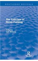 Criticism of Henry Fielding (Routledge Revivals)