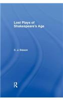 Lost Plays of Shakespeare S a Cb