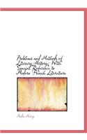 Problems and Methods of Literary History