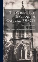 Church of England in Canada, 1759-1793