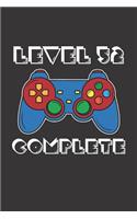 Level 52 Complete: 52nd Birthday Notebook (Funny Video Gamers Bday Gifts for Men)