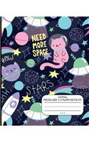 Primary Composition journal k-2 cat Need more space stars meow