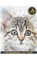 Meow Covers Calligraphy Writing Book - 8.5 X 11 - 100 Sites