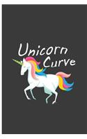 Unicorn Curve: Pretty Unicorn Perfect Lined Notebook/Journal (6x9)