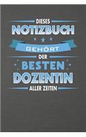 Dieses Notizbuch Gehört Der Besten Dozentin Aller Zeiten