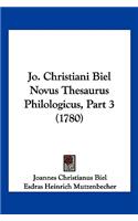 Jo. Christiani Biel Novus Thesaurus Philologicus, Part 3 (1780)