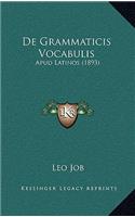 De Grammaticis Vocabulis