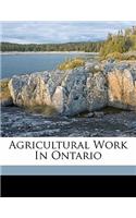 Agricultural Work in Ontario