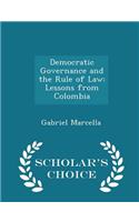 Democratic Governance and the Rule of Law