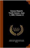 Census Reports Tenth Census. June 1, 1880, Volume 13