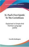 St. Paul's First Epistle To The Corinthians