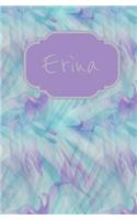 Erina: Personalized Initial Journal/Notebook/Diary