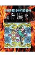 Grown Ups Coloring Book Ready For Coloring Vol. 1 Mandalas