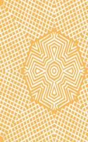 Mango Yellow and White Tribal Pattern Notebook