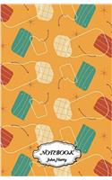 Notebook Journal Dot-grid, Graph, Lined, Blank, No Lined - Retro Pattern: Small Pocket Notebook / Journal / Diary: 5