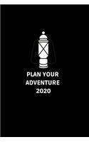 Plan Your Adventure 2020: Notebook/Journal To Discover The World Size (6"X9",120 Pages)