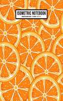 Orange Isometric Graph Paper Notebook